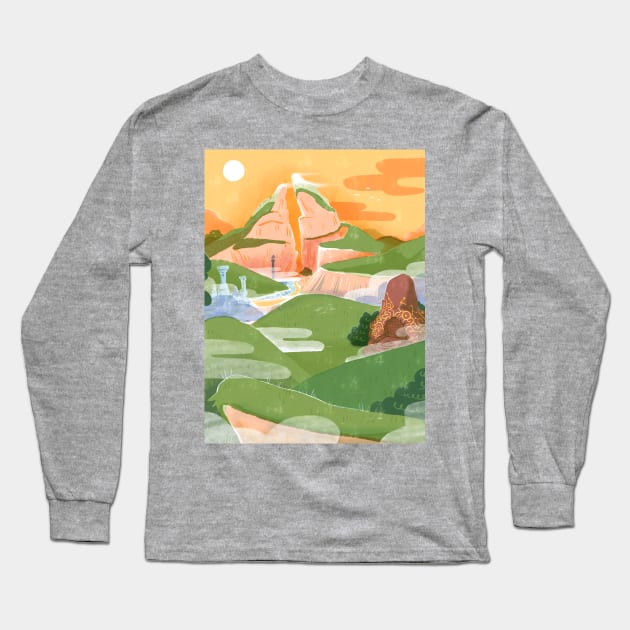 Adventure awaits Long Sleeve T-Shirt by frankielong@hotmail.co.uk